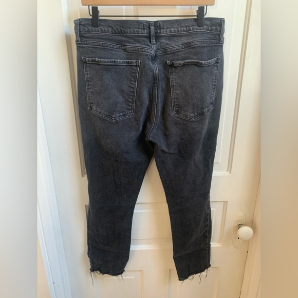 Agolde Nico Black Distressed Skinny Jeans Size 31 - Picture 2 of 4